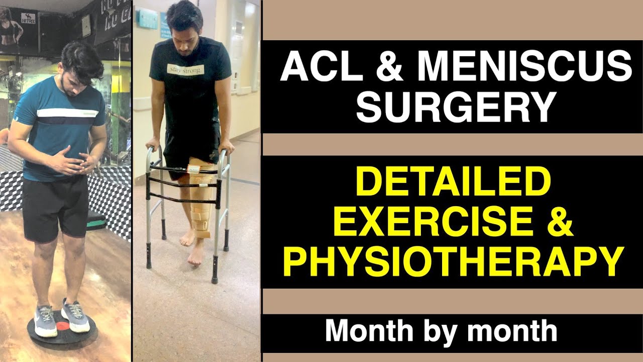 Exercise and Physiotherapy after ACL Reconstruction & Meniscus Repair I ligament injury recovery
