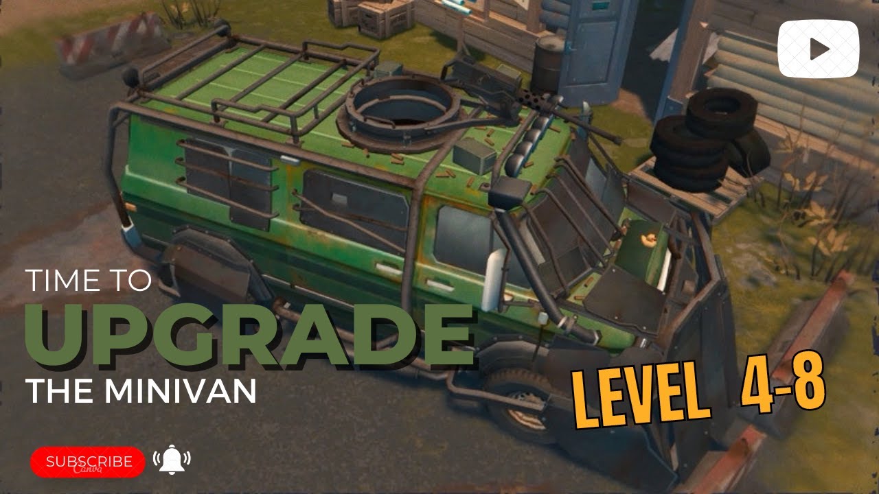 UPGRADING THE ZOMBIE TRUCK/MINIVAN (LEVEL 4-8) | Last Day On Earth: Survival