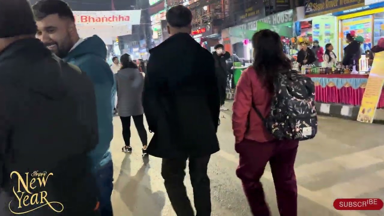 Pokhara street festival lake side new year 2025 walk around