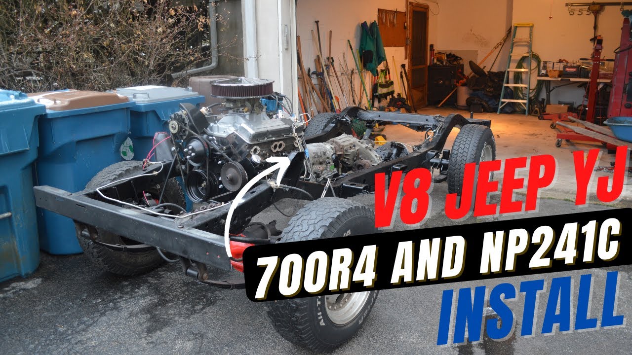 Transmission and Transfer Case Install: V8 1994 Jeep YJ EP4