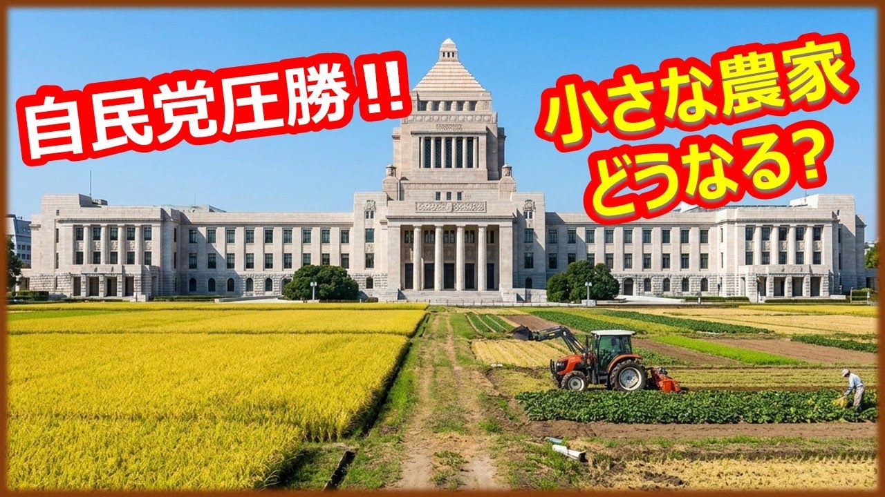 自民党圧勝で小さな農家の生活はどう変化するのか？