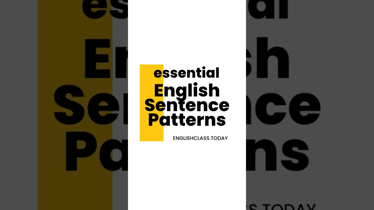 Essential English Sentence Patterns: Could you tell me how … 