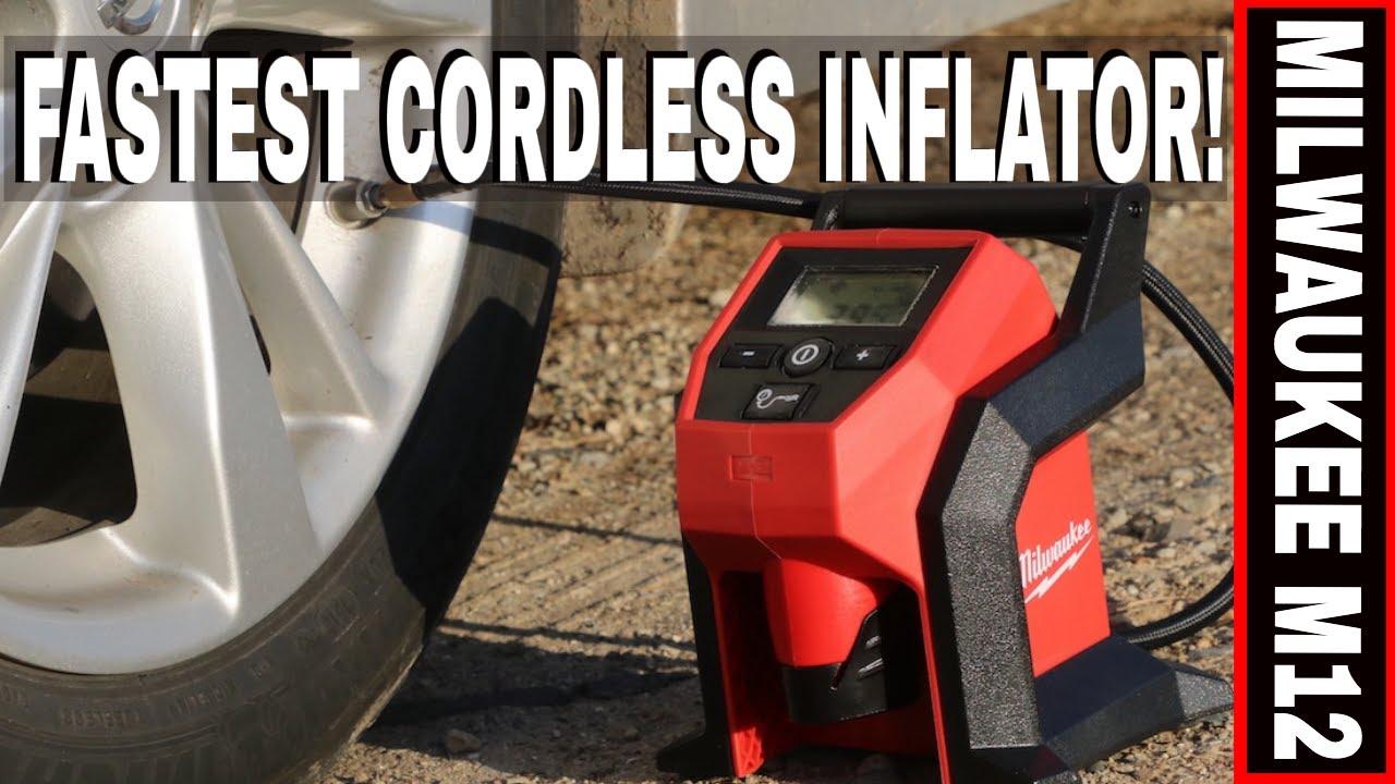 FASTEST PORTABLE TIRE INFLATOR!  THE MILWAUKEE M12 COMPACT INFLATOR MODEL 2475-20T