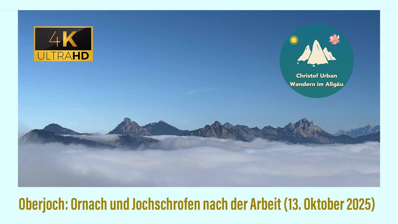 Oberjoch: Ornach und Jochschrofen nach der Arbeit (13. Oktober 2025)