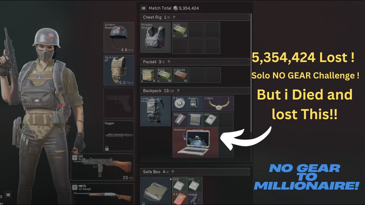 Solo NO GEAR Challenge ! - Delta Force