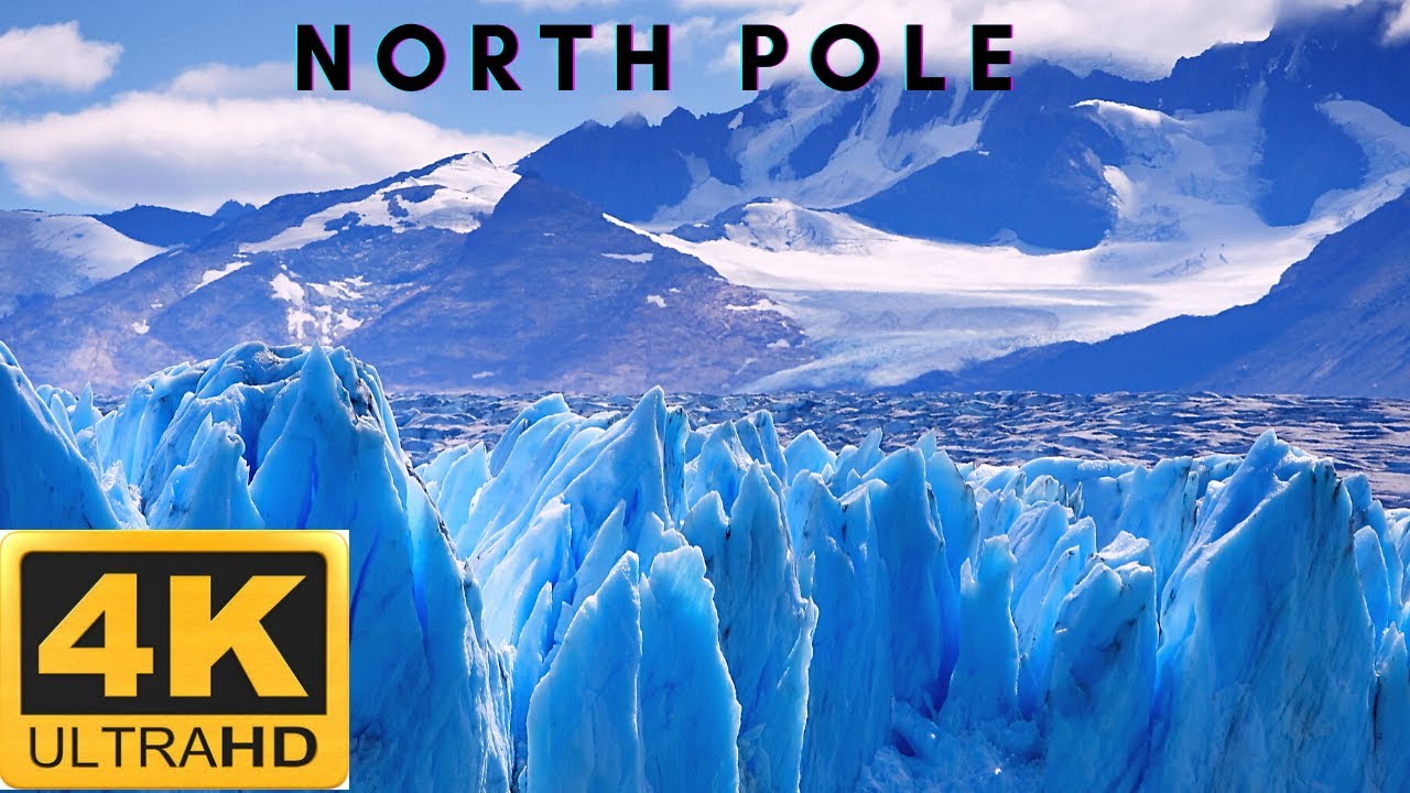 4K North Pole Relaxing & Meditating Music Video 😍🔥 #Relax #Meditate #Glacier #Poles #4K