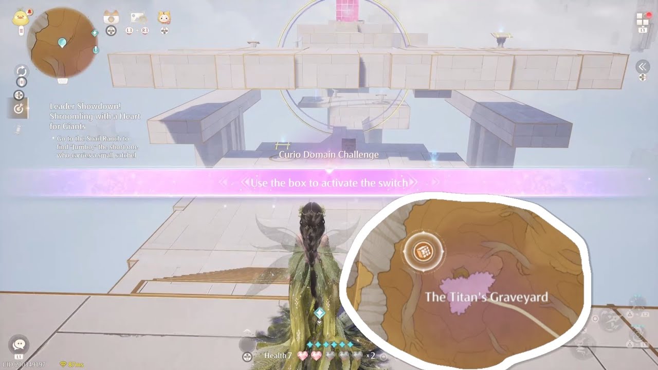 Infinity Nikki - itzaland Curio Domain Challenge: Use the box to activate the switch