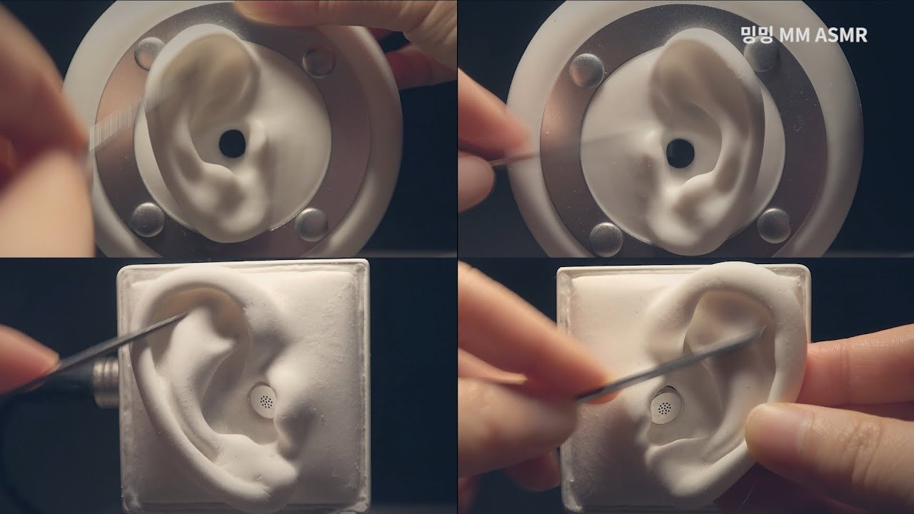 [ASMR] 궁극의 귓바퀴 긁기! / Ear Care: Ultimate Earflaps Scratching with a blunt knife / No Talking