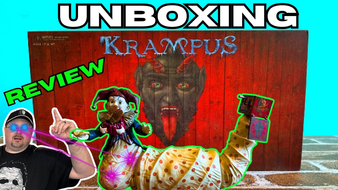 NECA Horror | Krampus | Deluxe Der Klown Ultimate Action Figure Unboxing  #NECA #Krampus #horror
