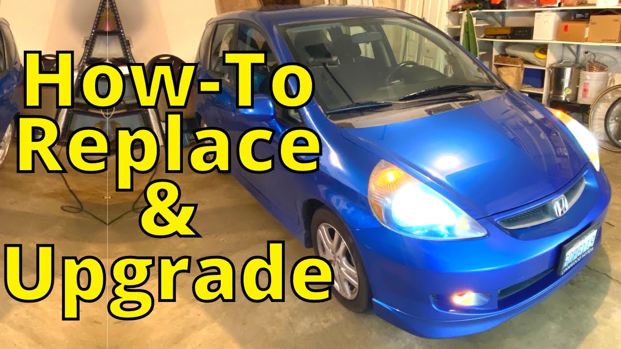 How-To REPLACE Honda Fit Headlight Bulbs | Honda Fit LED UPGRADE | Fahren LED Headlight Bulb Review