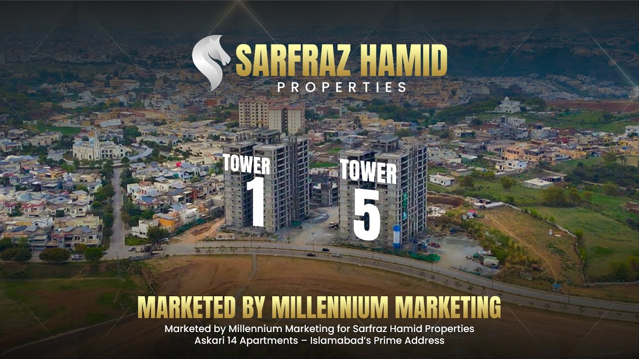 Askari Heights Islamabad | 3 Bed Luxury Apartments | 10% Booking | Millennium Marketing