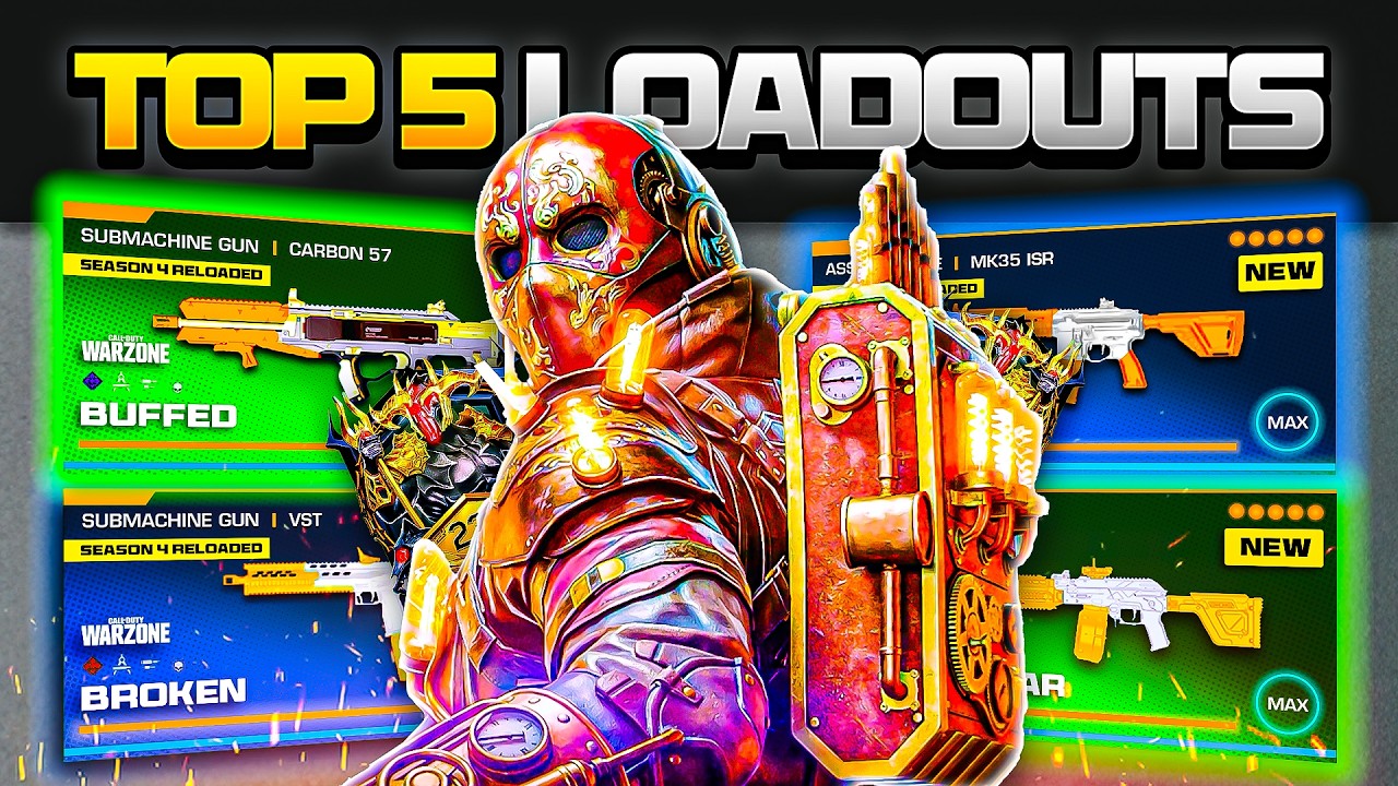 the TOP 5 *BROKEN* META Loadouts in Warzone After the NEW UPDATE! (Warzone BEST Builds)