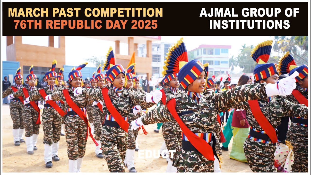 March-Past Competition | Students Ajmal Group of Institutions | #76th #Republic Day 2025 | Parade