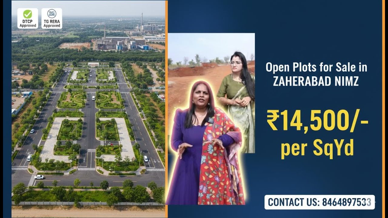 Zaheerabad Rising Growth Hub | Mumbai Highway Plot for Sale at ₹14,500/Sq Yd | Spot registration