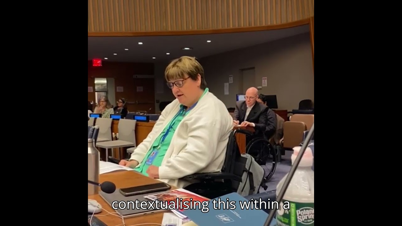 Joan Carthy address on AI and disability at UN COSP 18