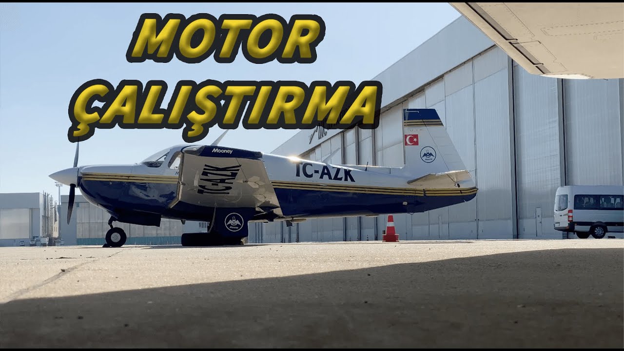 uçağımızı tanıyoruz | motor çalıştırma | mooney m20j engine start |