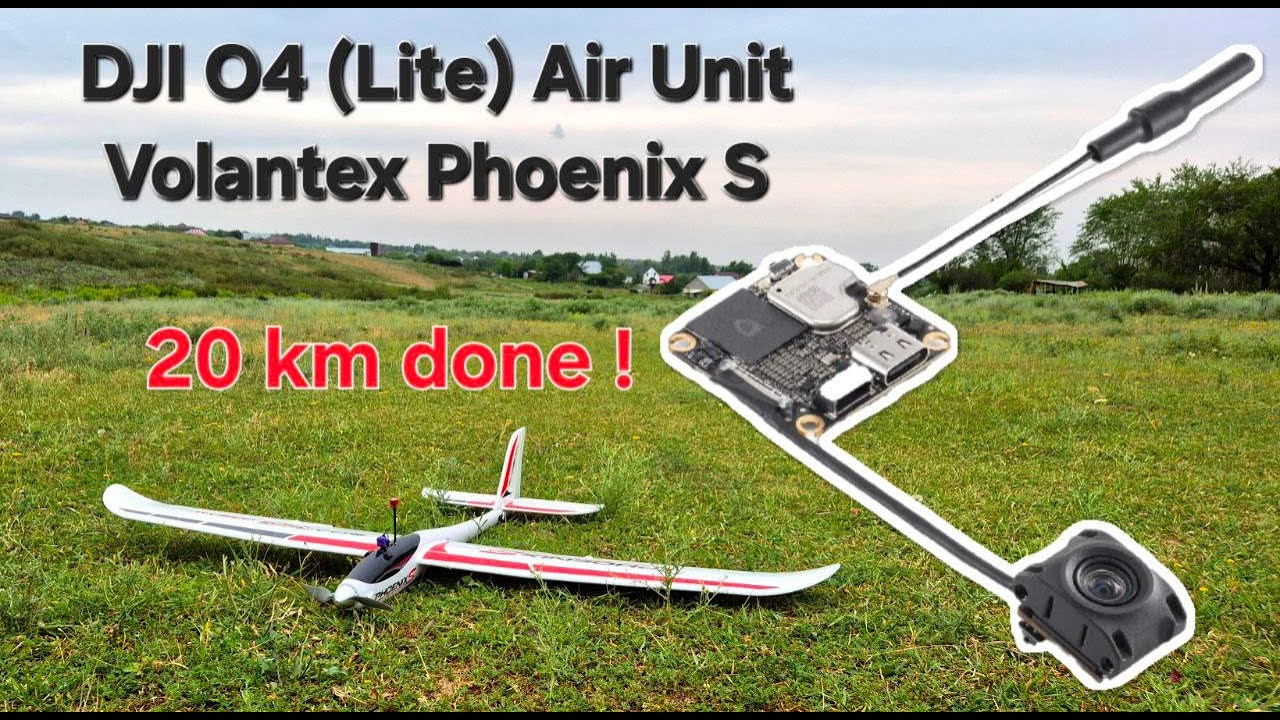 DJI O4 Air Unit (Lite) long range test ! My new record on fixed wing ! 20km (12,4mi)