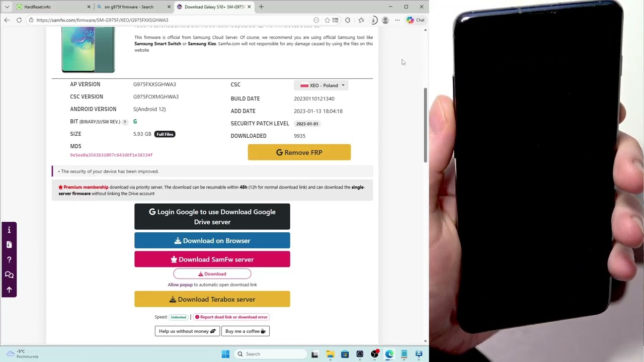 SAMSUNG Galaxy S10+ &mdash; Как прошить стандартную прошивку