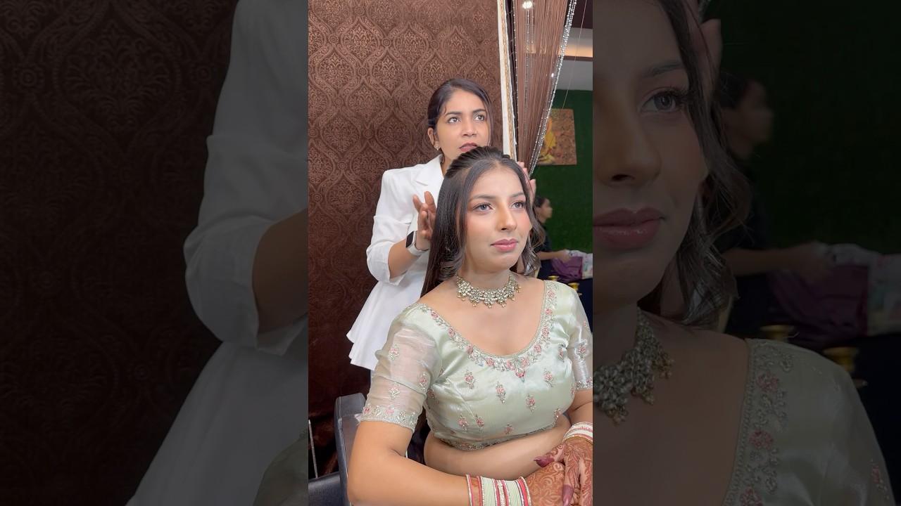 2 engagements look  15 Nov 2024 brides #iyiparti #indainbride #makeup #trending #indianweddingmake