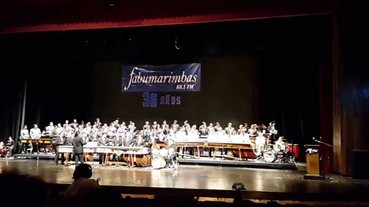 Ensamble de Marimbas 2015  Pieza: Ave Lira  Autor: Luis Delfino Betahncourt.