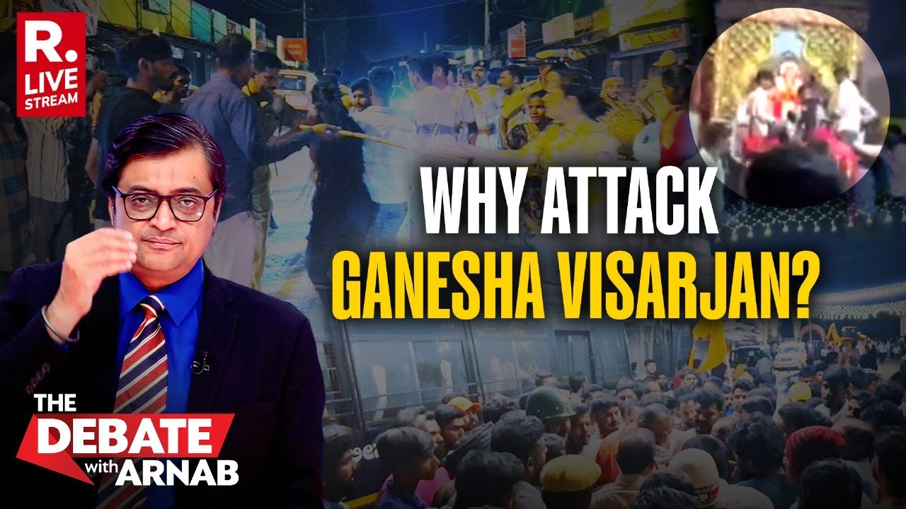 Debate With Arnab LIVE: In Secular India, Why Target Ganesha Visarjan Yatra?