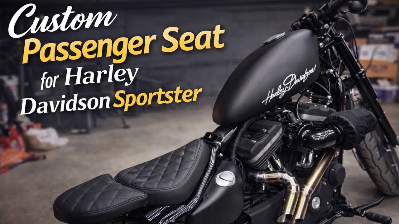 Кастом сидіння пасажира для Harley Davidson Sportster Custom seat passenger 