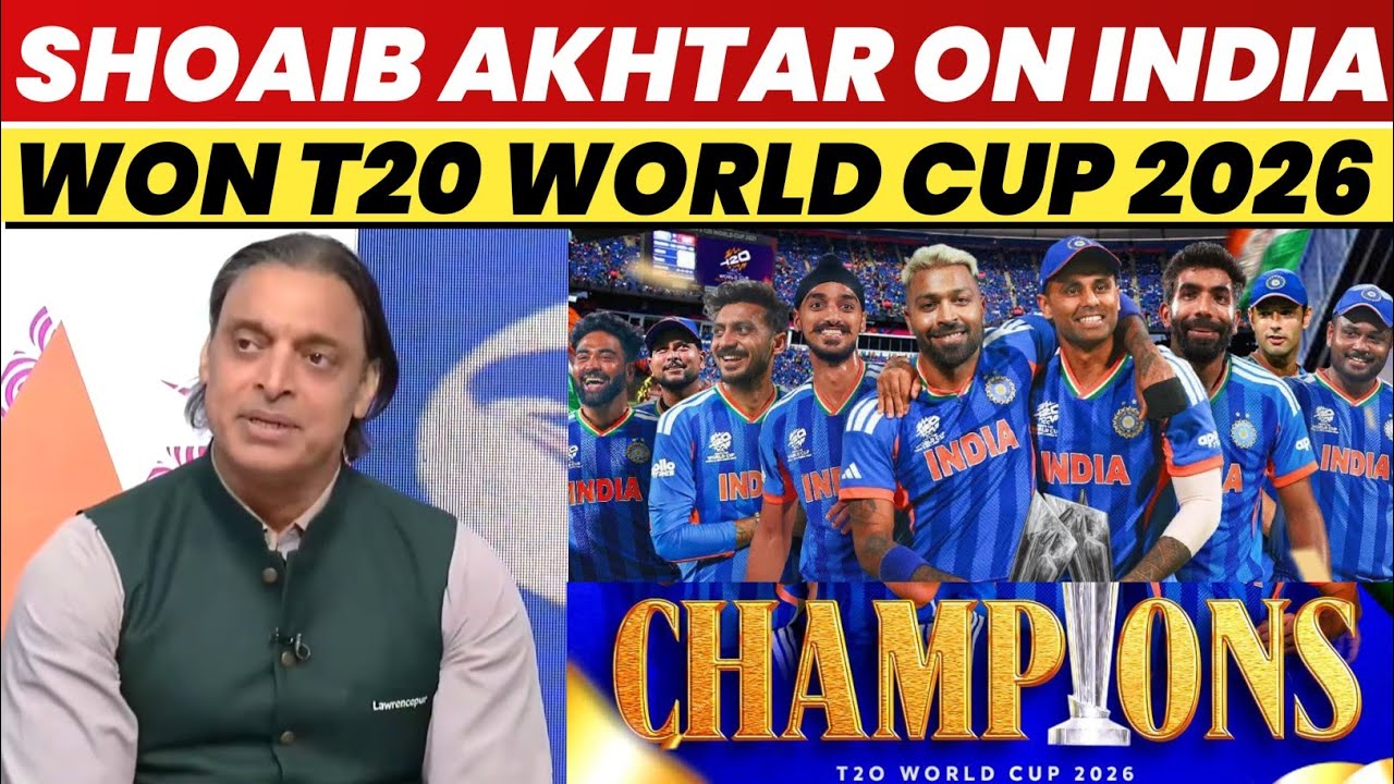 Shoaib Akhtar On India Won T20 World Cup 2026 | Pakistan Media On India | Shoaib Akhtar | Ind Vs Nz