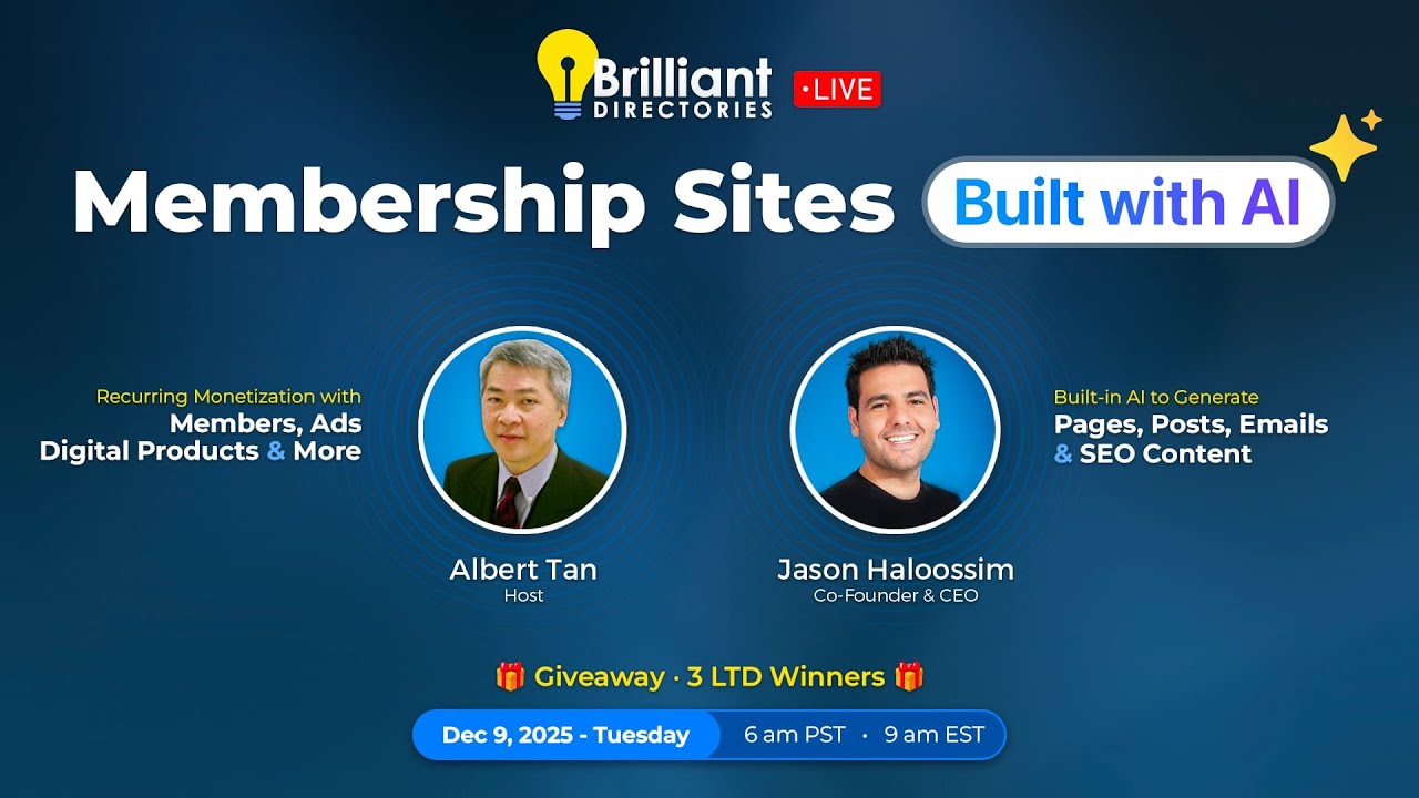 Brilliant Directories (Lifetime Deal) ~ The Ultimate All-in-One Membership & Directory Platform