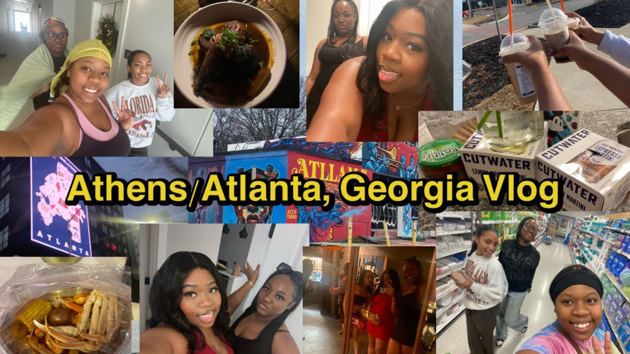 Athens/Atlanta, Georgia Vlog 🚗👯‍♀️ || A’sha J. #roadtrip #girlsweekend 