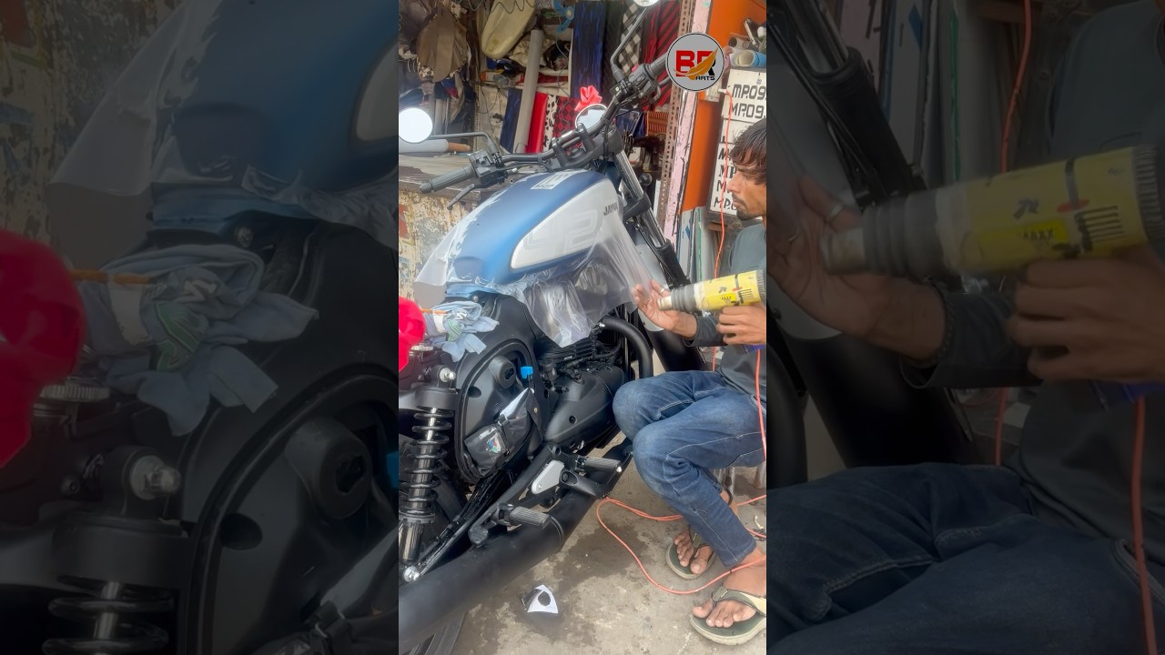 Bike PPF Lamination Indore || 🌧️🔥😎.. @balajiradiumartindore5383 #bike_modification_indore
