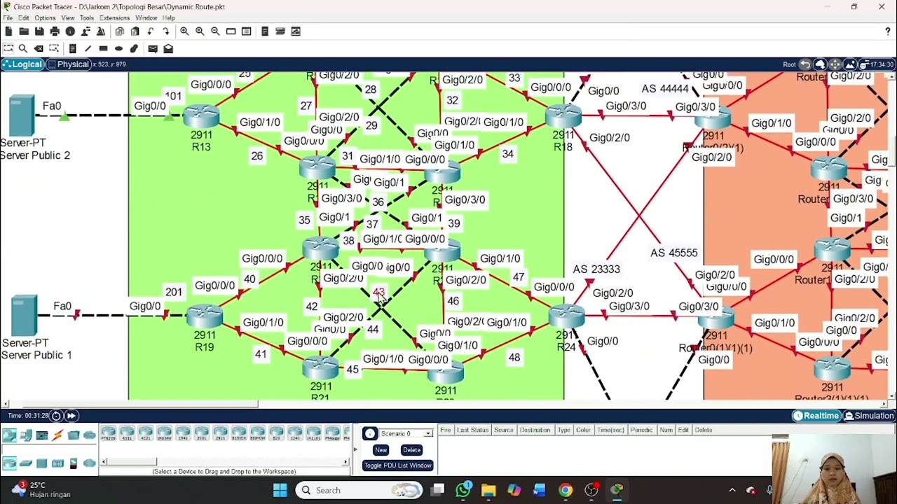 Dynamic Routing | Part 3 - Konfigurasi IP dan OSPF di Region 2 (Singapura)