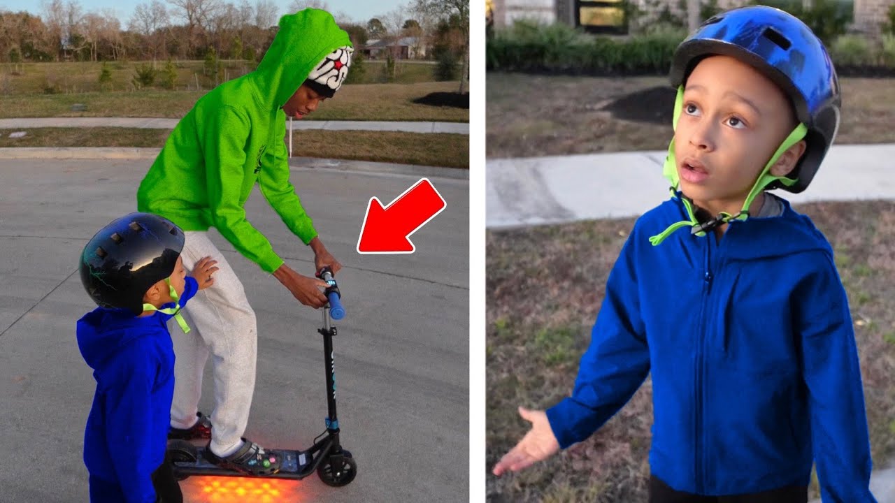 Bully Takes LITTLE Boys New Electric Scooter, He Didn't Expect This To Happen!
