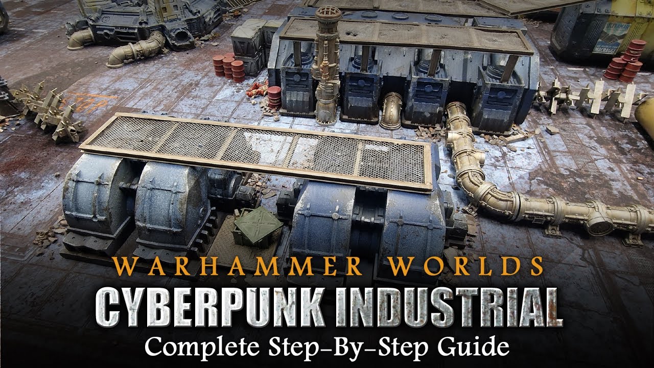 Warhammer Worlds 'CYBERPUNK' | 40K Battlefield Creation Warhammer 40K Tutorial