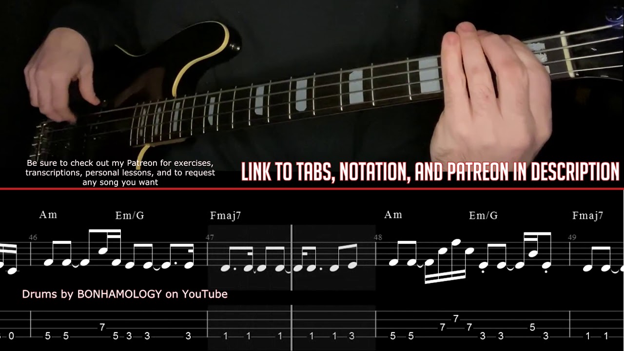 Led Zeppelin - Stairway To Heaven (Bass Line w/tabs and standard notation)