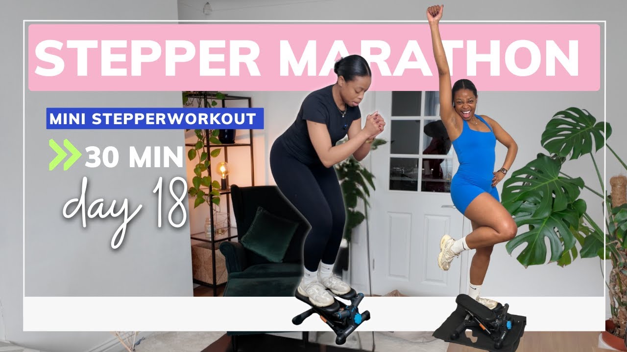 This 30 Min Mini Stepper Workout Will Make You Sweat | Full Body - Day 18 | January Challenge