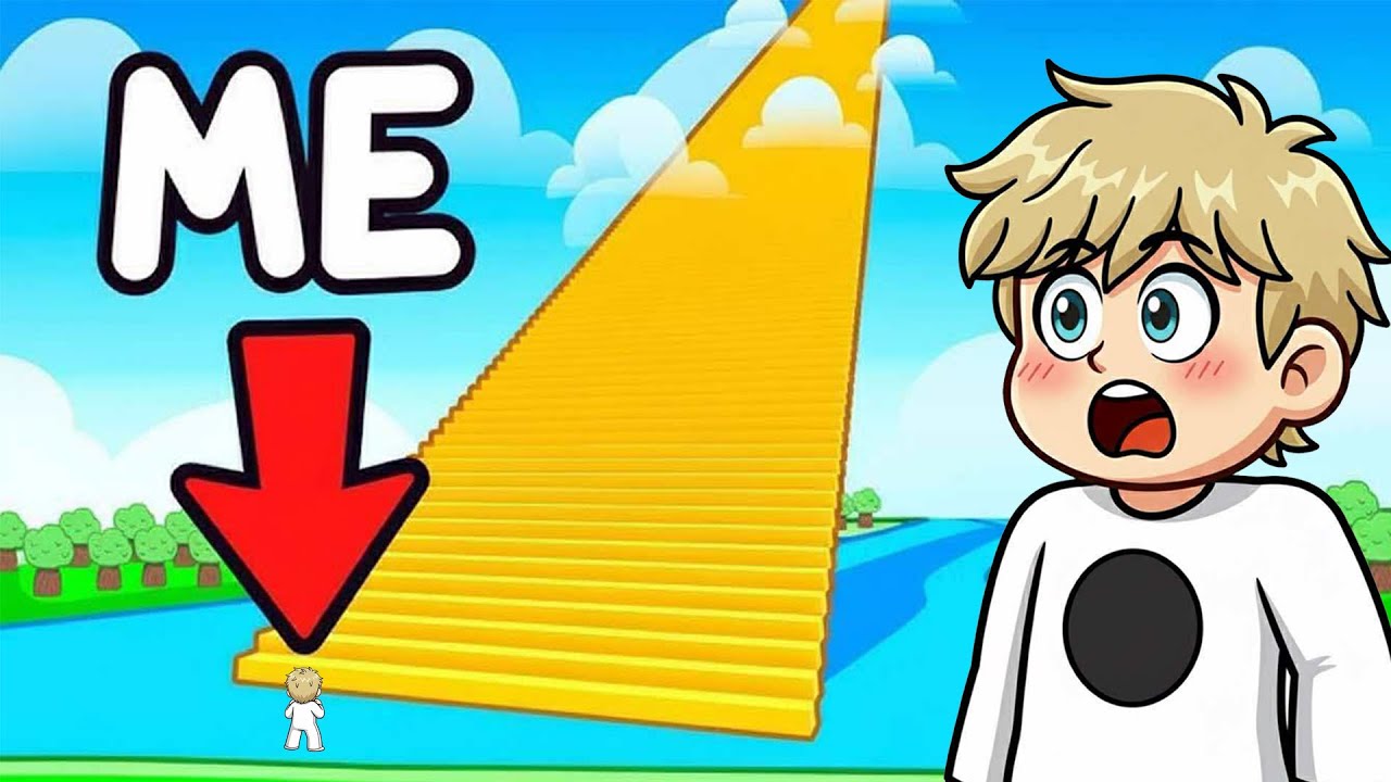 Building A Staircase To HEAVEN in Roblox…