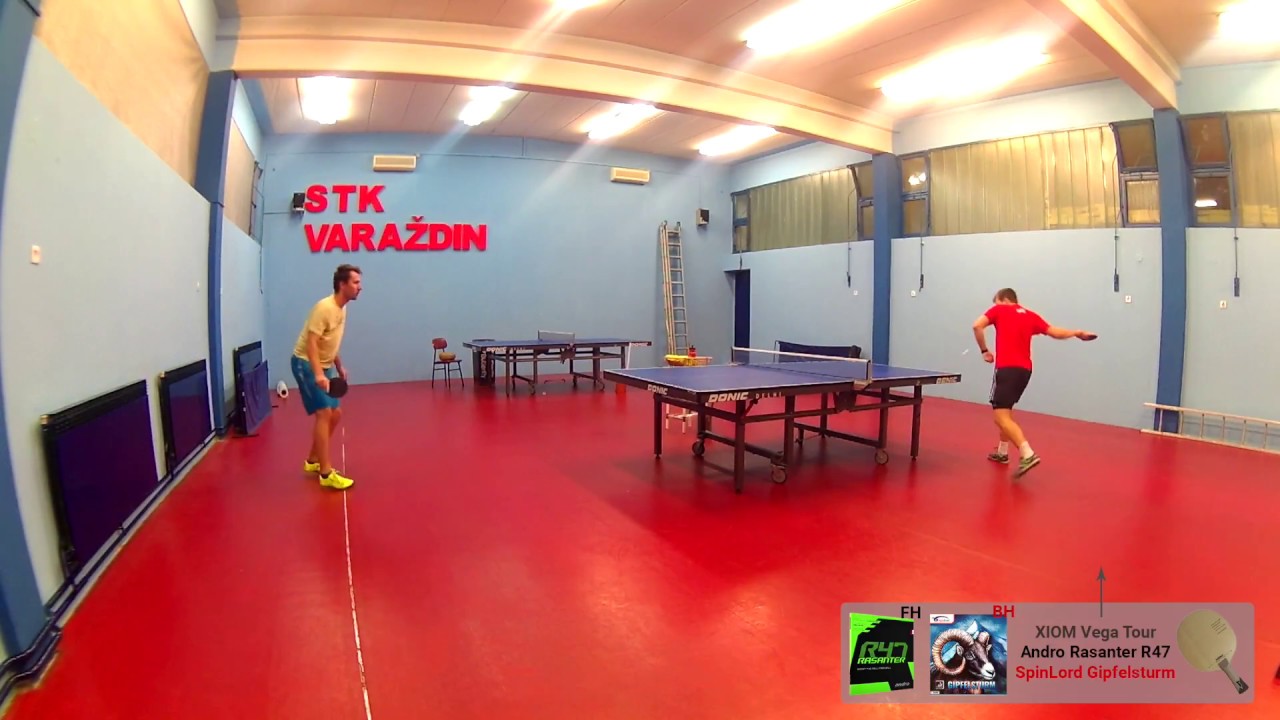 Test short pips SpinLord Gipfelsturm on XIOM Vega Tour blade