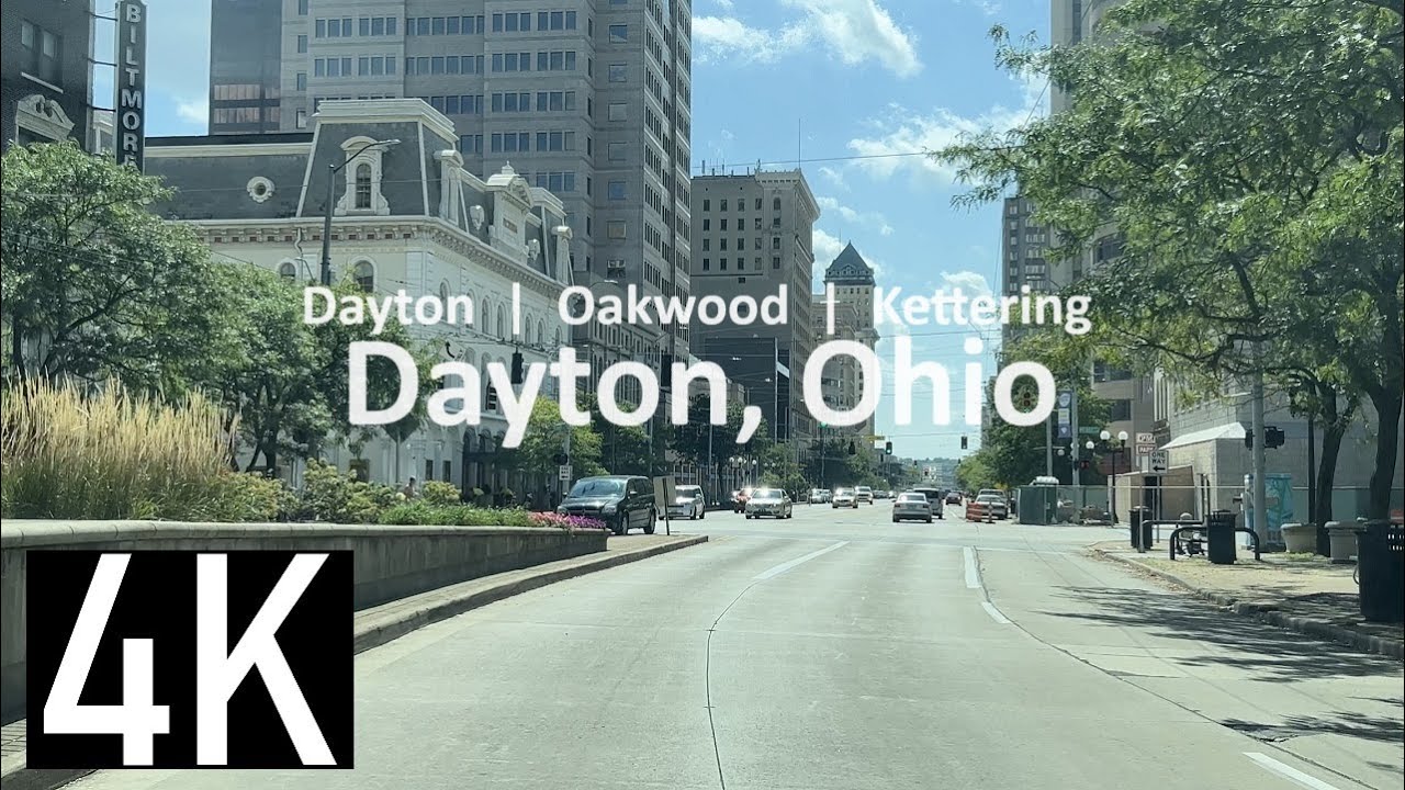 Road Tour of Dayton - Oakwood - Kettering, Ohio 4K - Brandt Pike (SR 201), Main St (SR 48)