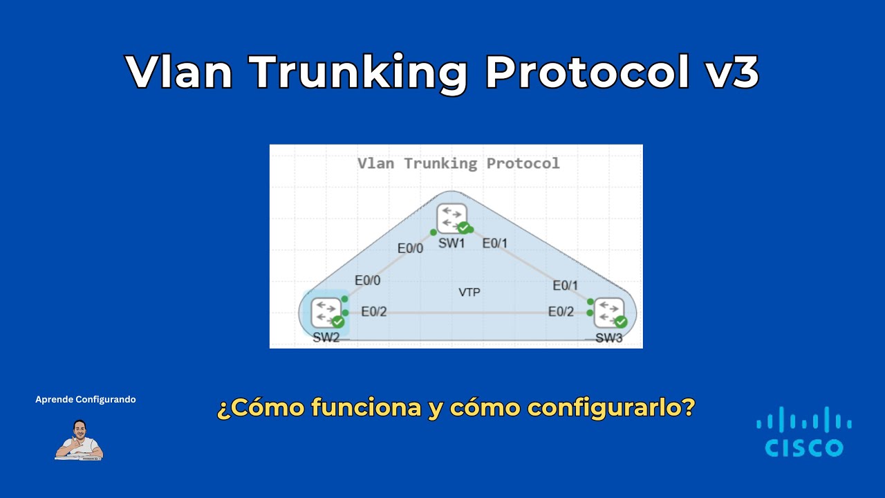 ¿Qué es VTP? y Cómo configurar VLAN Trunking Protocol en Cisco [VTP v3]