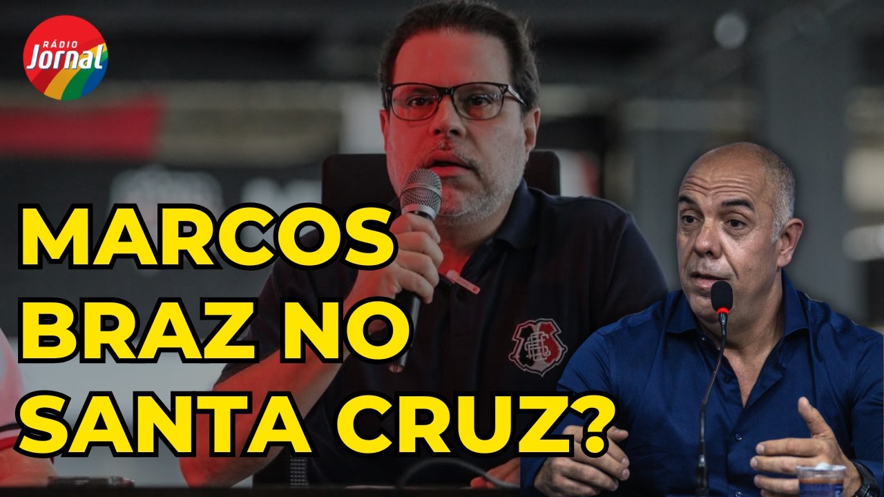 Presidente do Santa Cruz revela motivo da visita de Marcos Braz, ex-vice do Flamengo