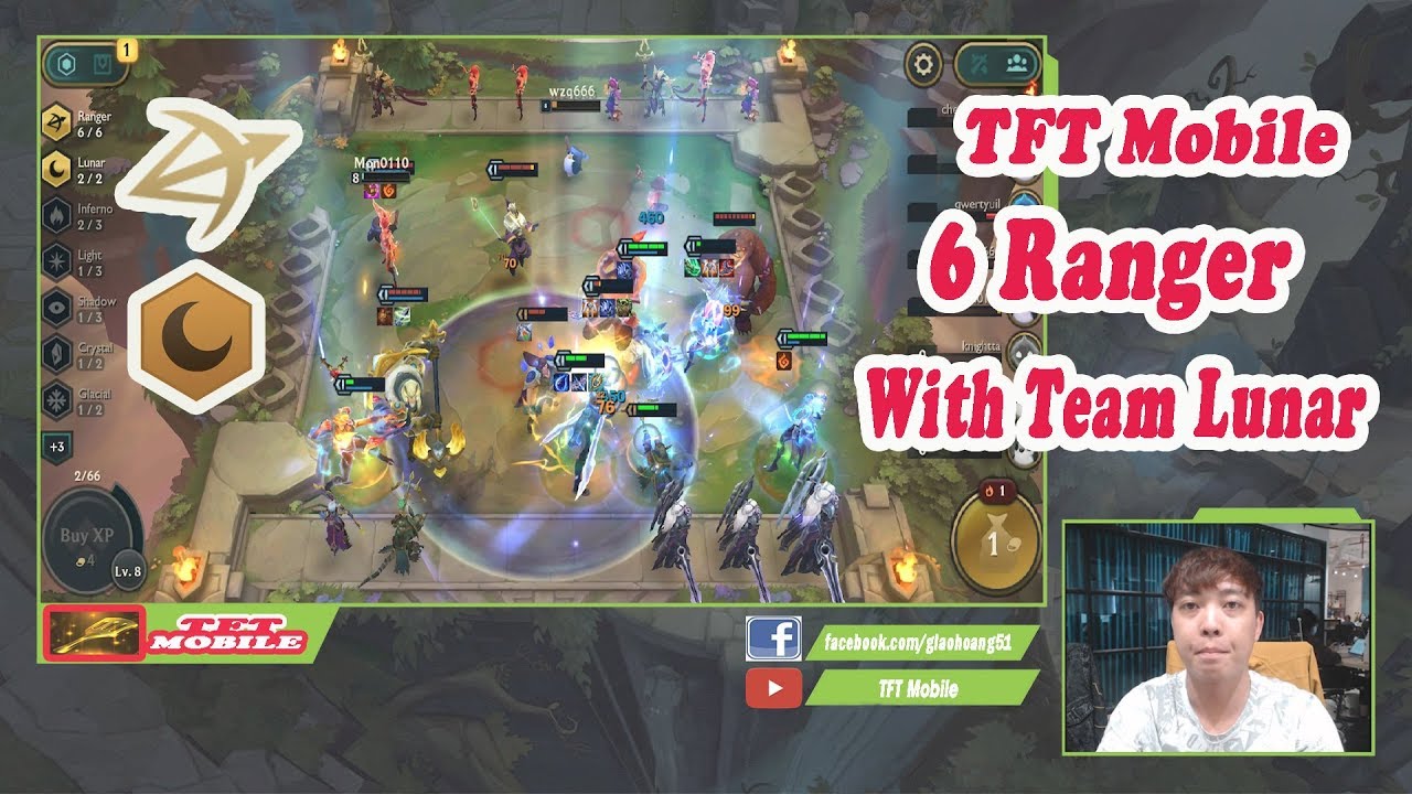 [ TFT MOBILE ] 6 RANGER WITH LUNAR - EASY TOP 1