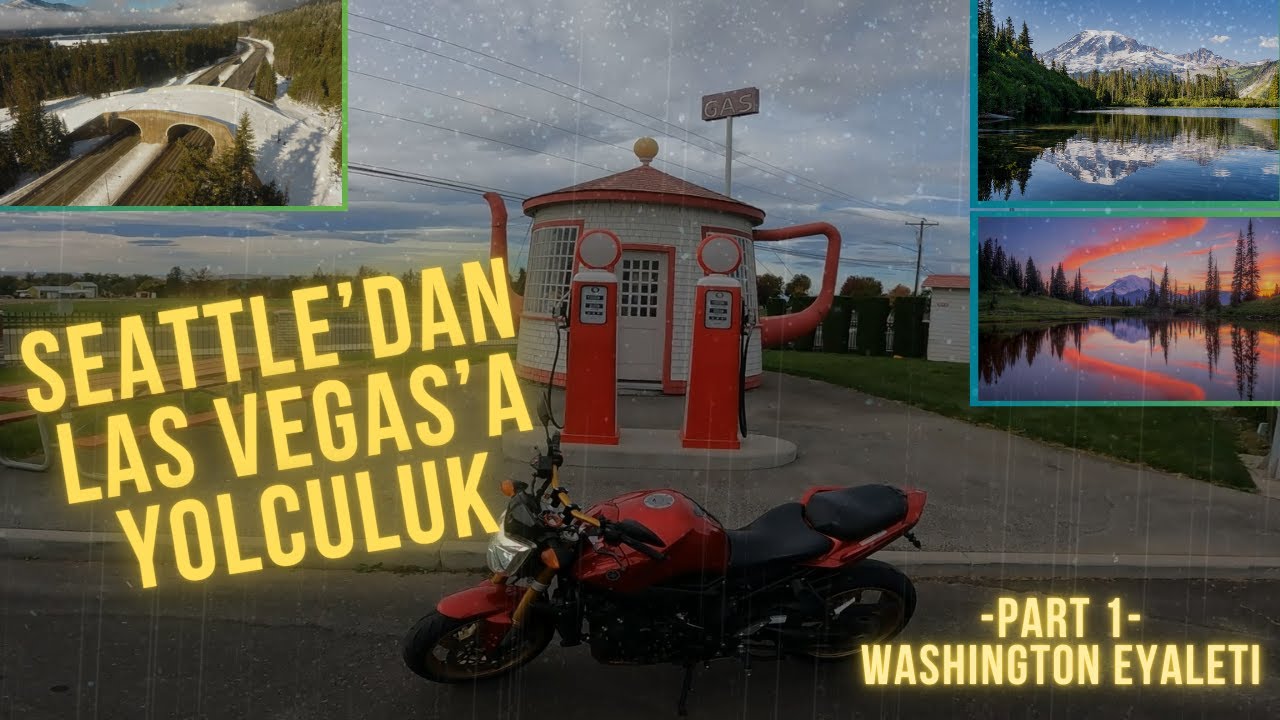 MOTOR ÜSTÜNDE 2.000 KM! ZORLU ROTA: SEATTLE'DAN LAS VEGAS'A.. (Part 1)