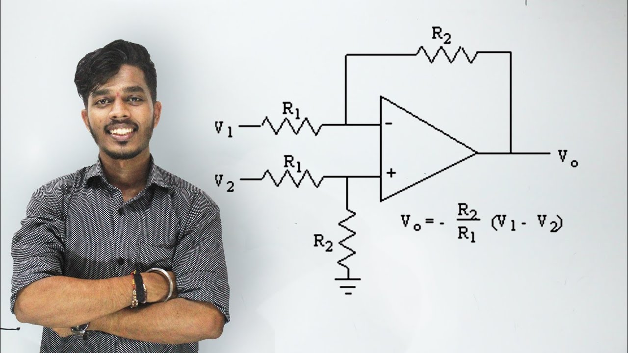 Difference amplifier Using Opamp ( Subtractor ) | Hindi | [Lec 7]