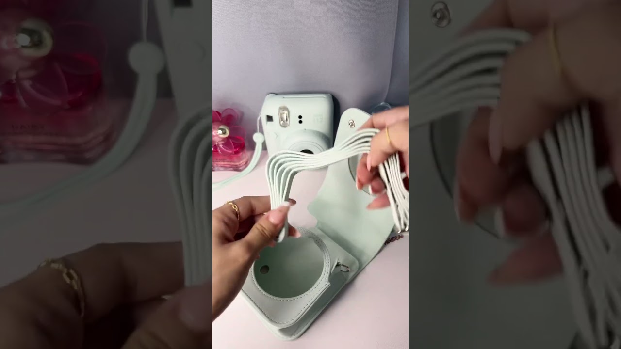 instax mini 12 camera bag asmr unboxing 💚✨
