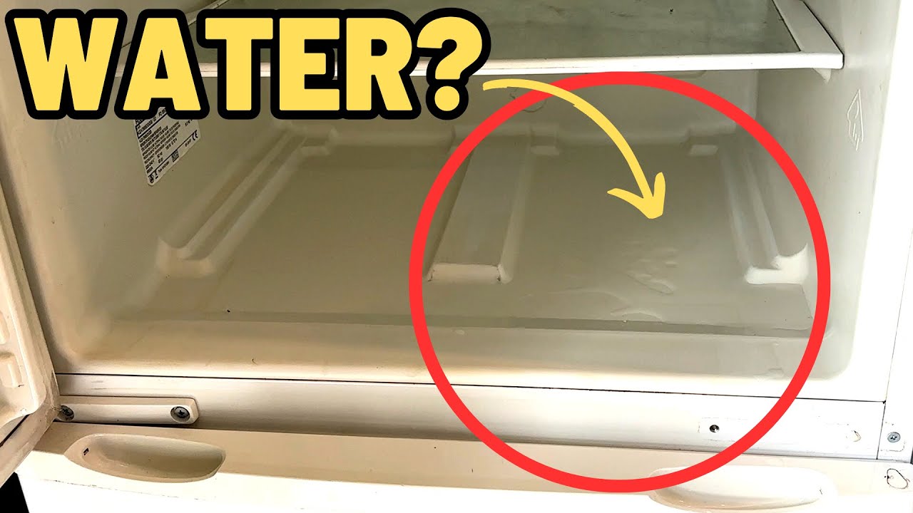 Water pooling at bottom of fridge FIX