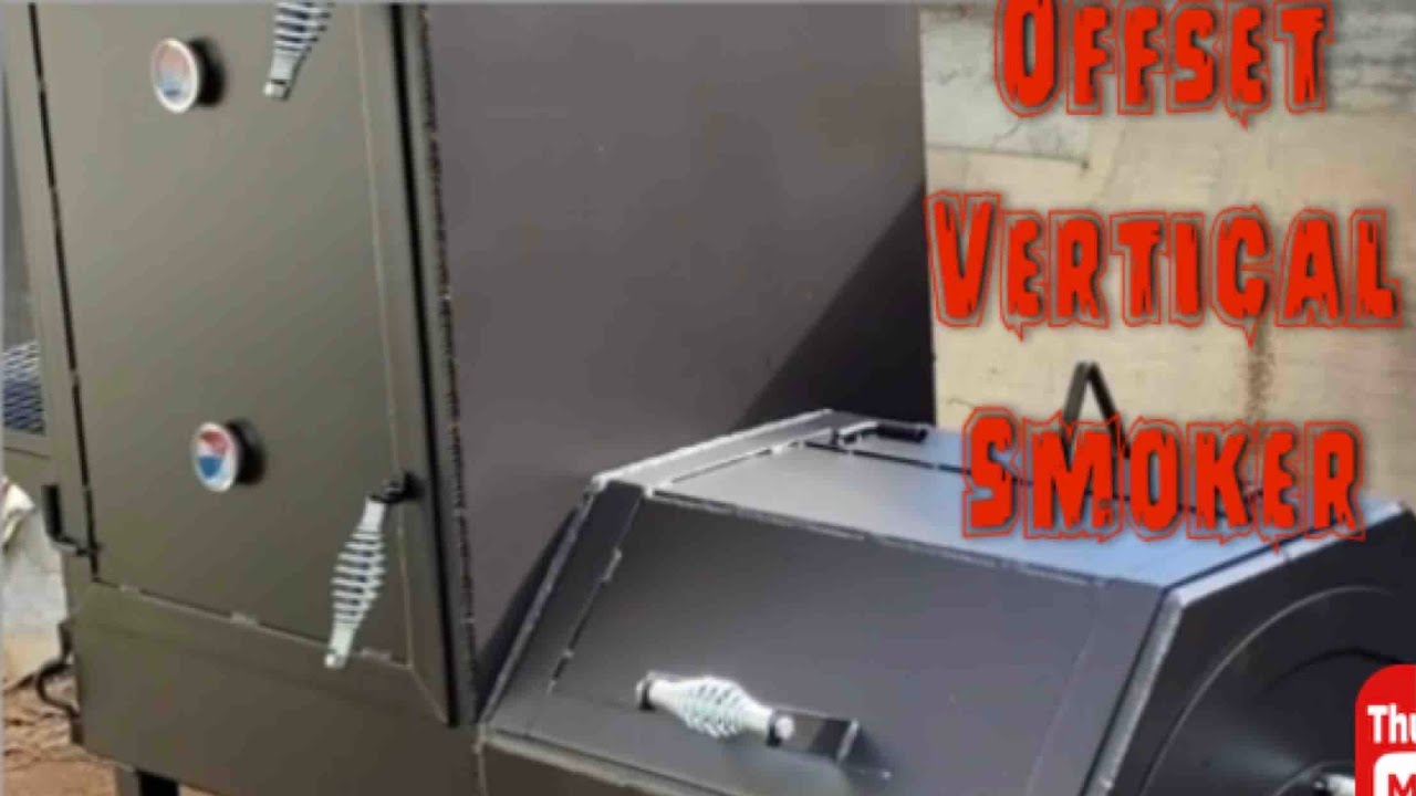 Offset vertical smoker build