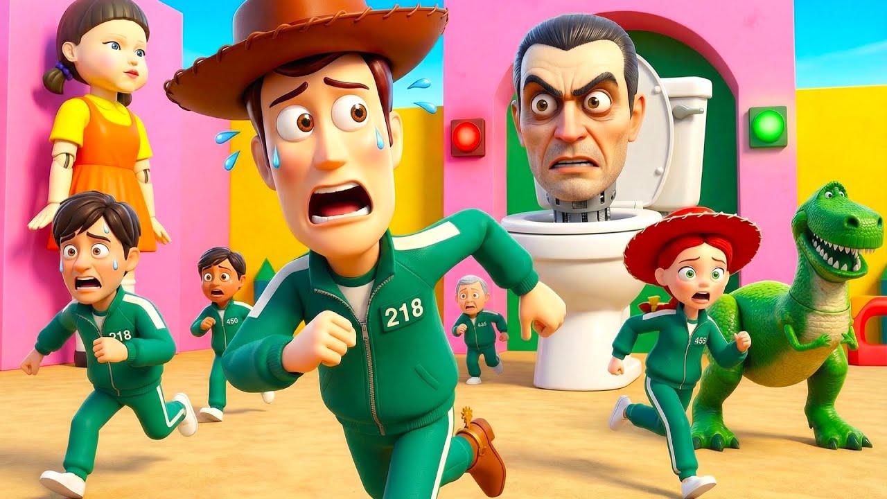 ⭐ TOY STORY: Woody Joins the Squid Game in a Deadly Fight to Save Jessie