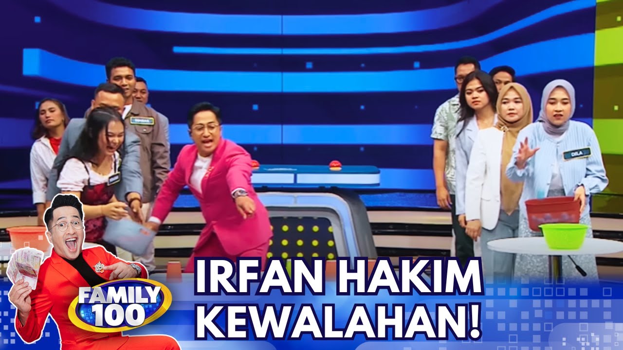 Ngakak! Irfan Hakim Nyerah Main Games Bareng Keluarga Sianturi & Keluarga Badil - Family 100