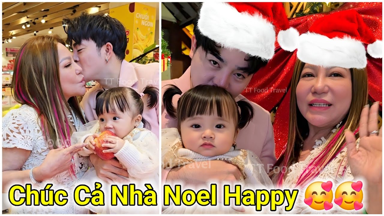 Tin Vui: Vợ Chồng Kim Thoa và Thái Hoàng đón Noel lần đầu cùng Bích Phương quá Happy