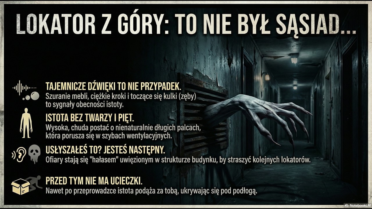 LOKATOR Z PIĘTRA WYŻEJ - To nie był zwykły sąsiad... | Straszna Historia (Creepypasta)